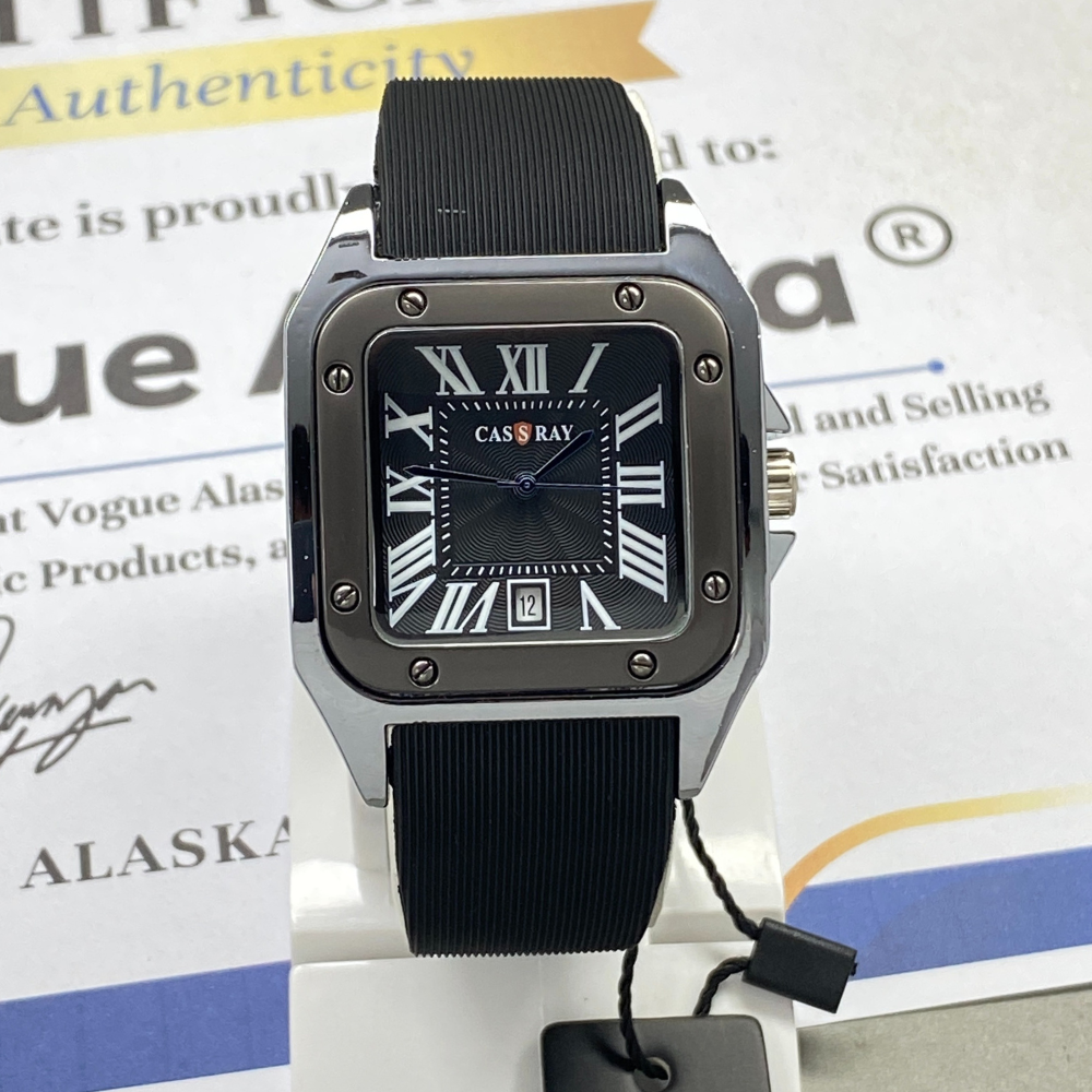 CASSRAY Analog Time Format Square Dial Durable Straps Watch For Men