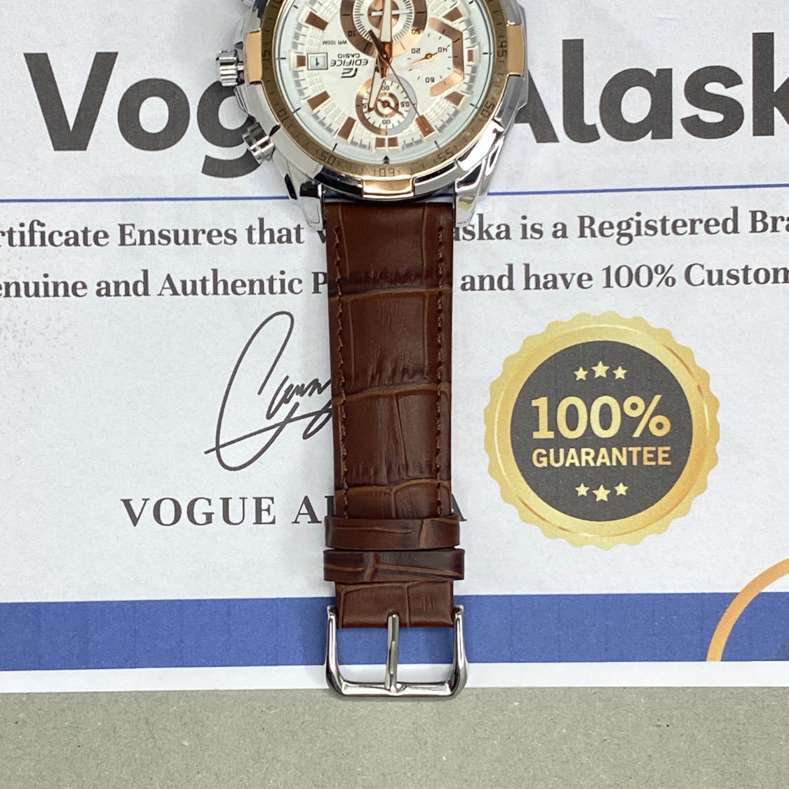 EDIFICE - Chronograph Analog Quartz Strap Watch For Men