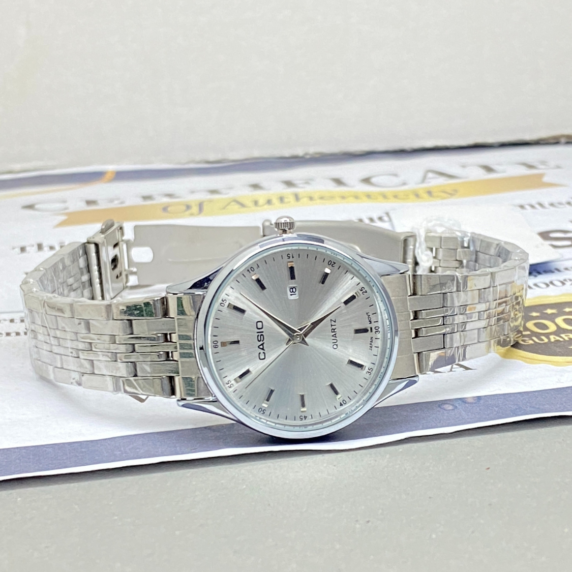CASIO Luxury Analog Quartz Stainless Steel Made Couple Watches