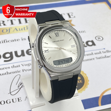 UNIVERSE POINT Dual Time Silicone Straps Watch For Men
