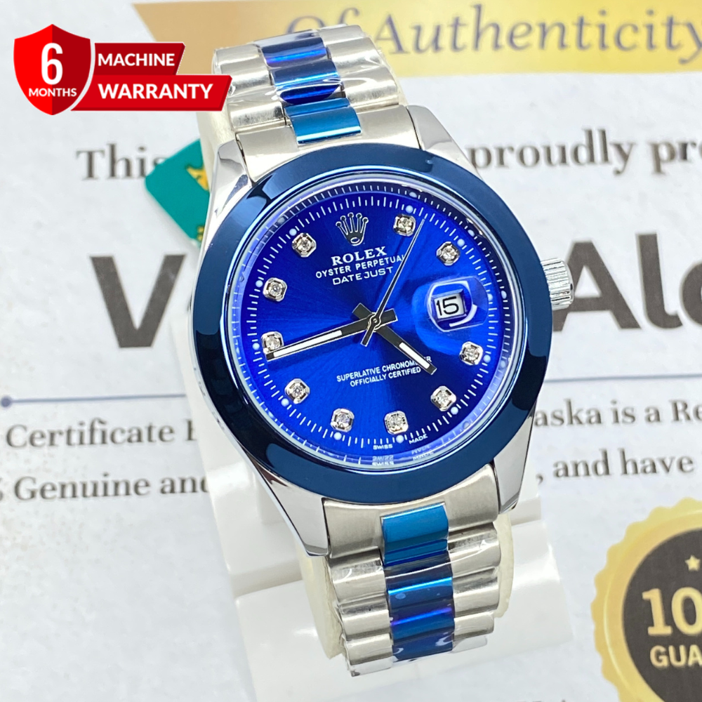 RLX Swiss Made Luxury Chain Watch For Men With Date Display
