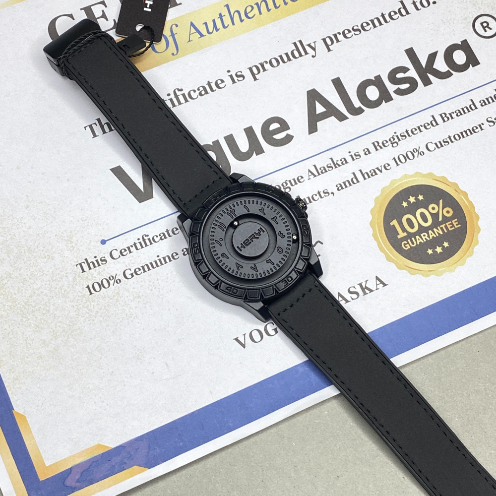 HERYI Rotatory Bearing - Full Steel Magnetic Lock & Silicone Rubber Straps Watch