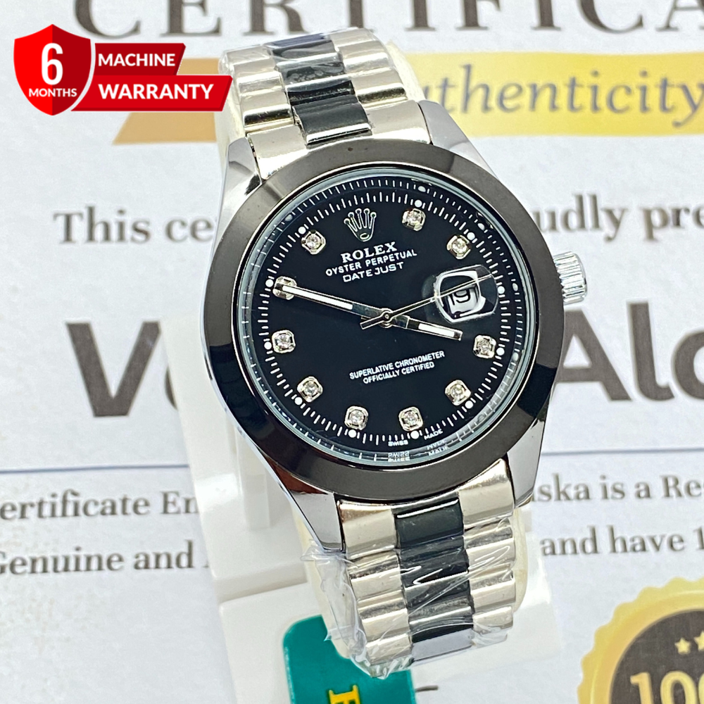 RLX Swiss Made Luxury Chain Watch For Men With Date Display