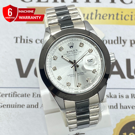 RLX Swiss Made Luxury Chain Watch For Men With Date Display