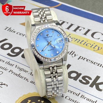 Luxury Ladies Alanog Quartz Chain Watch With Date Display - A Perfect Gift For Her