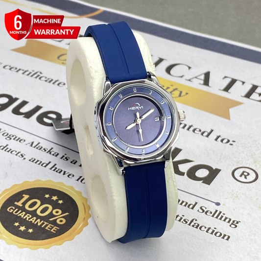 Heyri Octagonal Dial Analog Quartz Ladies Watch With Silicone Straps & Magnetic Lock - A Perfect Gift For Her