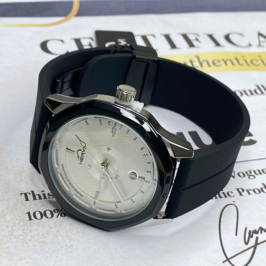 Heyri -  Silicone Rubber Straps Magnetic Watch For Men