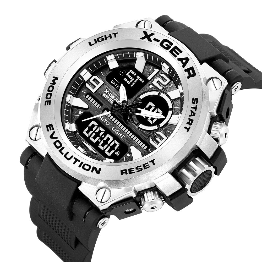 X-Gear 985 Dual-Time Sports Watch For Men