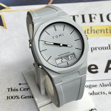 Tomi T-238 Dual Time Men’s Watch – Analog & Digital Display