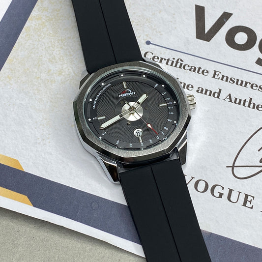 Heyri -  Magnetic Lock & Silicone Rubber Straps Magnetic Watch For Men