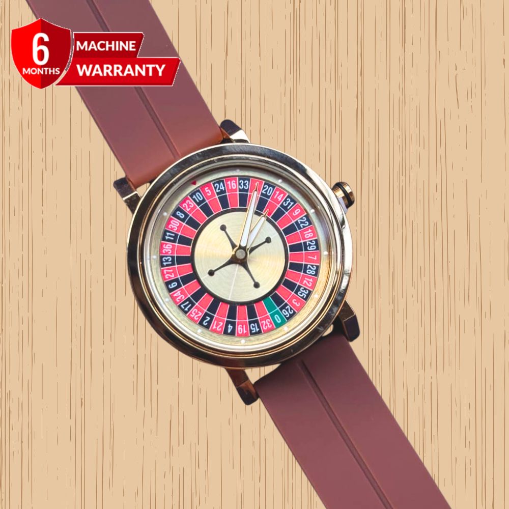 Rotatory Dial - Magnetic Lock & Silicone Rubber Straps Watch For Men