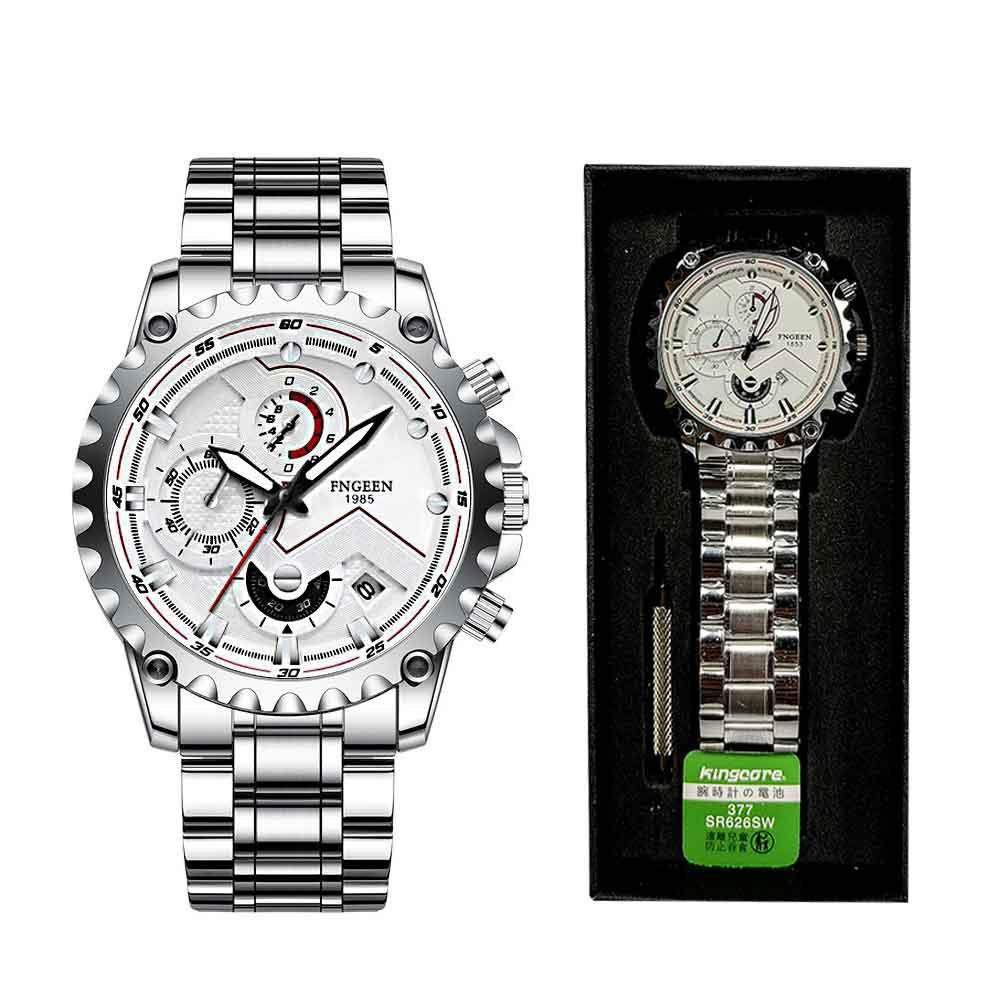 FNGEEN Stainless-Steel Watch for Men - Vogue Alaska