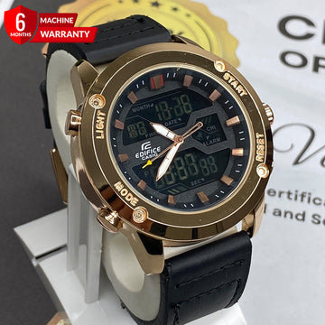 EDF-3689 Dual Time ( Analog & Digital ) Straps Watch