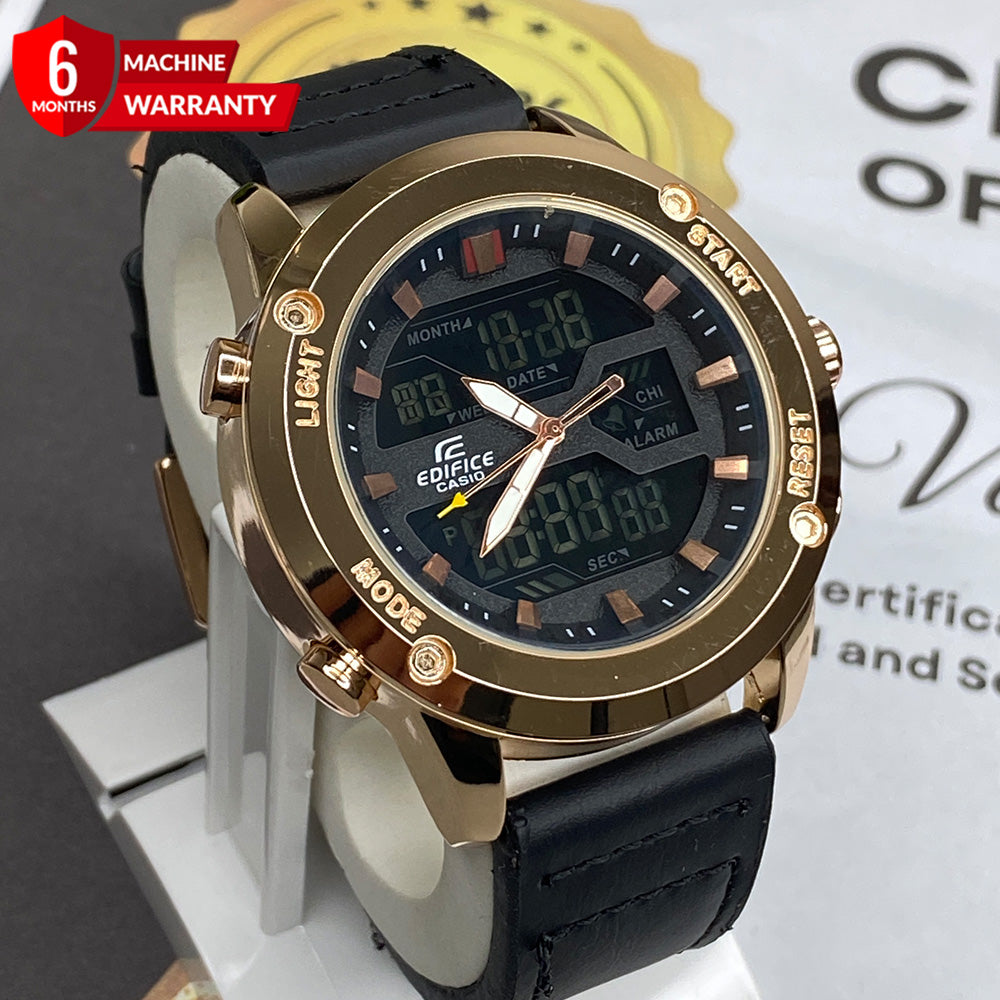EDF-3689 Dual Time Straps Watch For Men