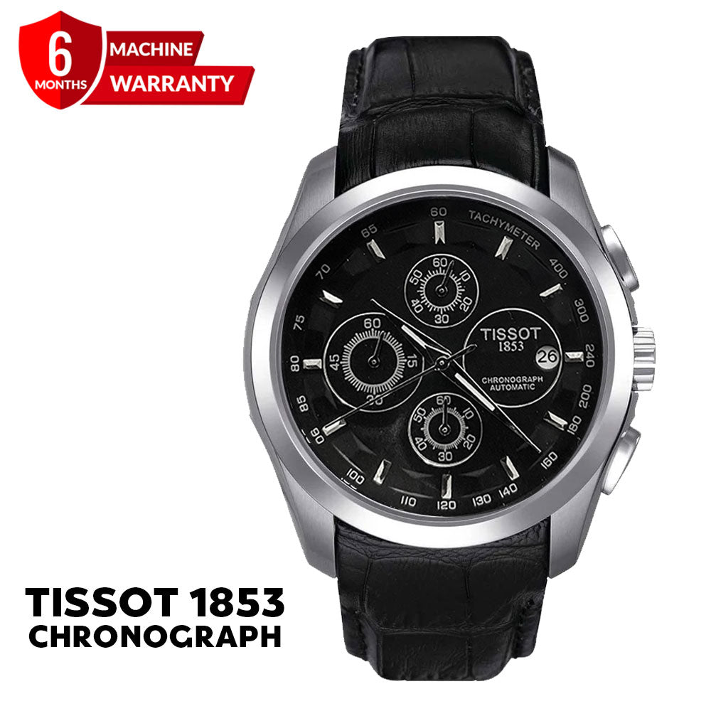 Tis-1853 Chronograph Leather Strap Watch