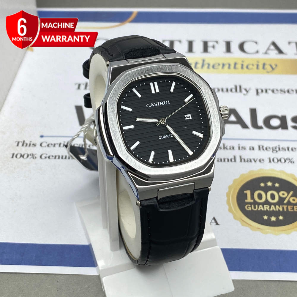 CASIRUI Analog Time Durable Straps Watch For Men With Date Display