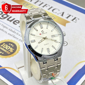Gusalai Luxury Analog Chain Watch with Premium  Butterfly Lock