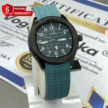 Heyri - Silicone Strap Date & Day Watch For Men
