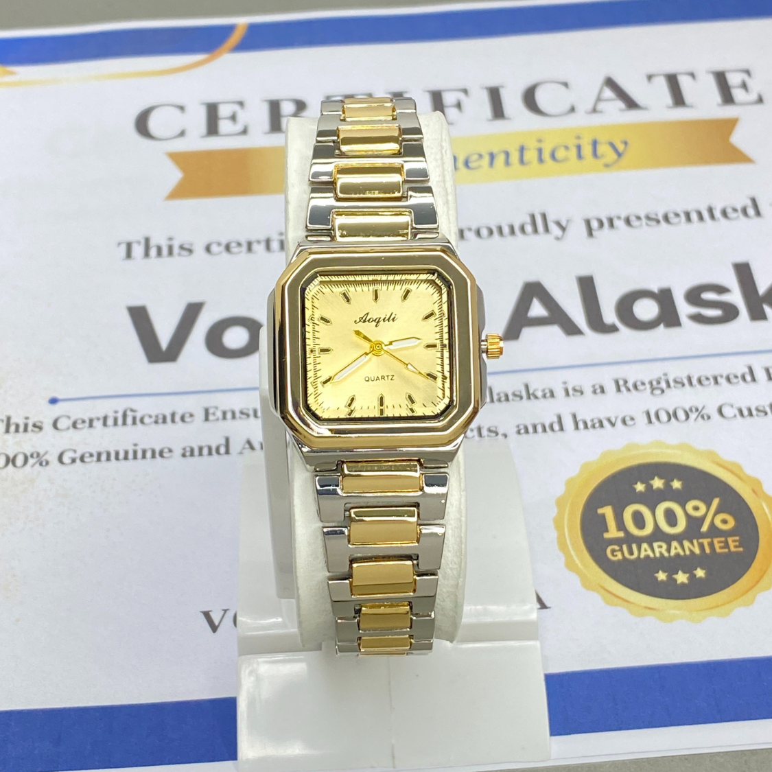 AOQILI  Luxury Stainless Steel Ladies Watch – Perfect Gift for Her