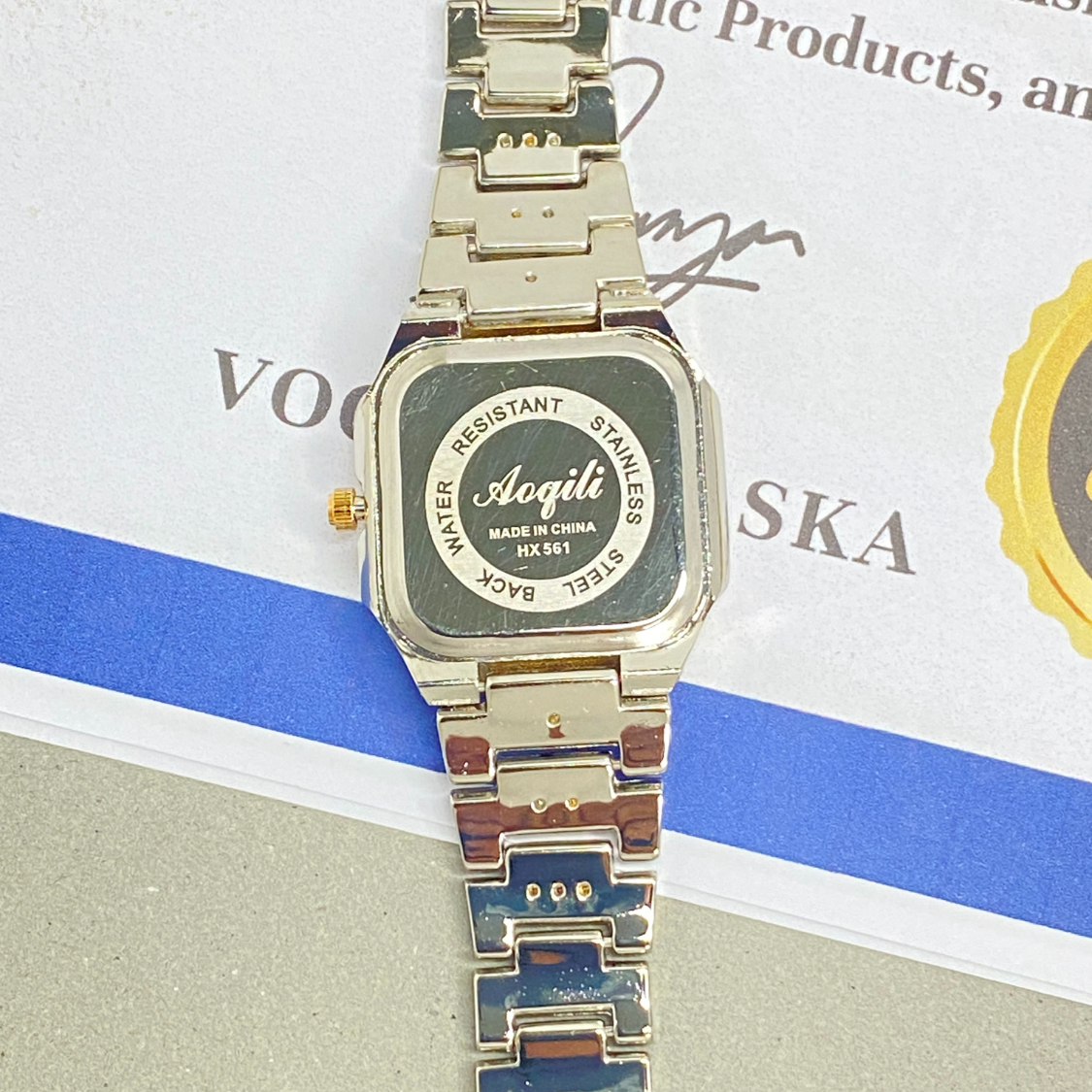AOQILI  Luxury Stainless Steel Ladies Watch – Perfect Gift for Her