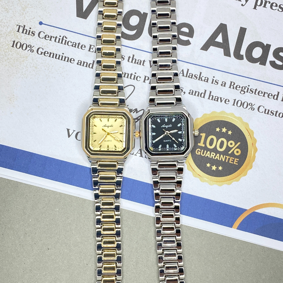 AOQILI  Luxury Stainless Steel Ladies Watch – Perfect Gift for Her