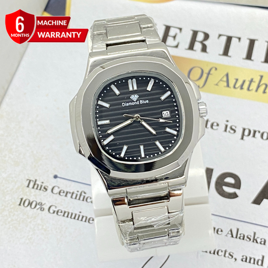 DIAMOND BLUE Classic Design Stainless Steel Made Analog Time Chain Watch For Men