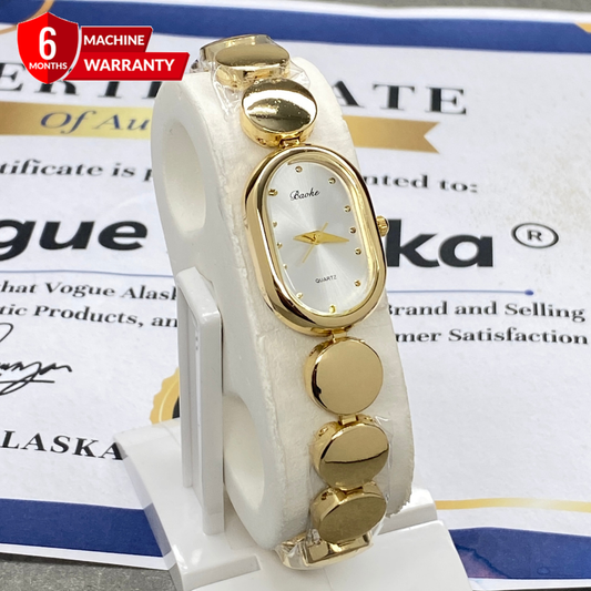 Baoke Ladies Oval Shape Dial Chain Watch - A Perfect Gift For Her