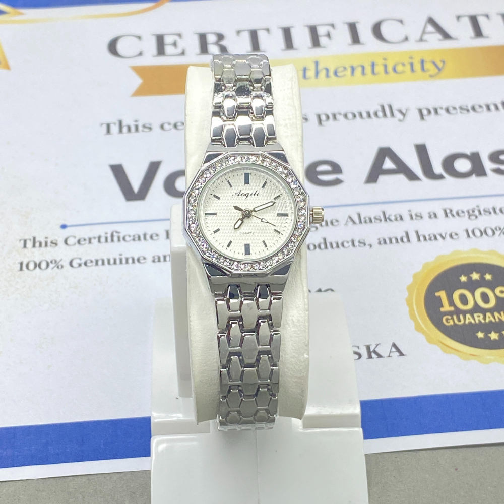 AOQILI Octagonal Dial Ladies Luxury Stainless Steel Watch - Perfect Gift For Her