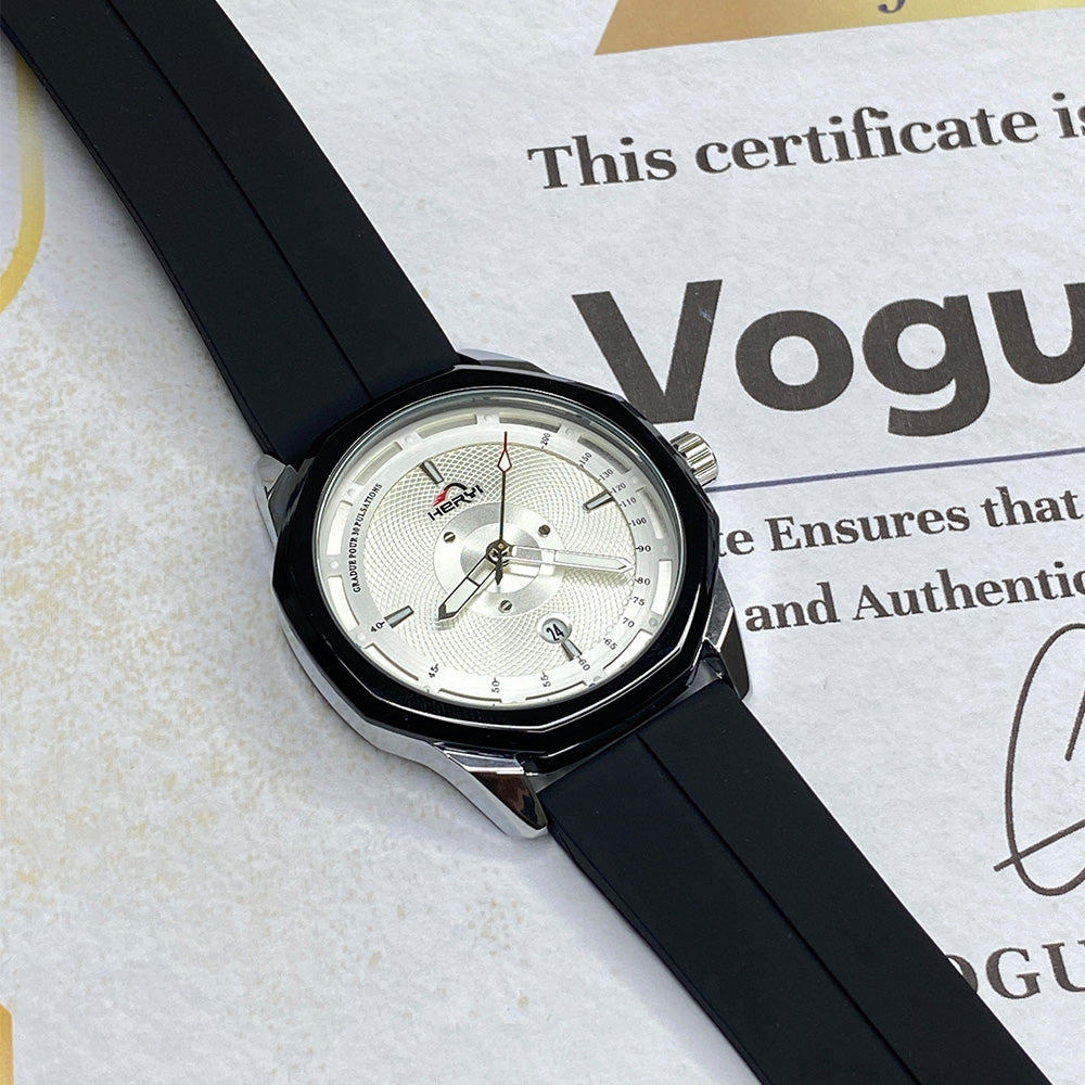 Heyri -  Silicone Rubber Straps Magnetic Watch For Men