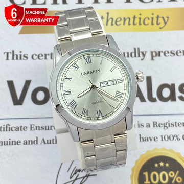 UNRAION Classic Style Date & Day Chain Watch For Men