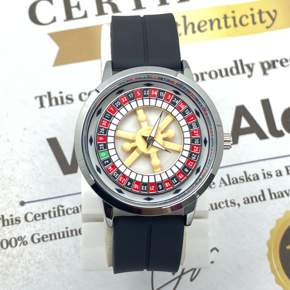 Heyri Caseno Design Rotatory Dial Watch with Silicon Straps & Magnetic Lock