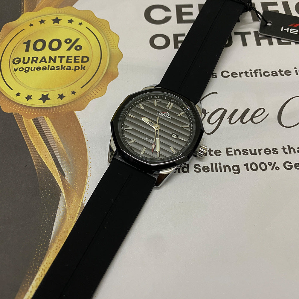 Heryi -  Silicone Straps &amp; Magnetic Lock Wrist Watch For Men