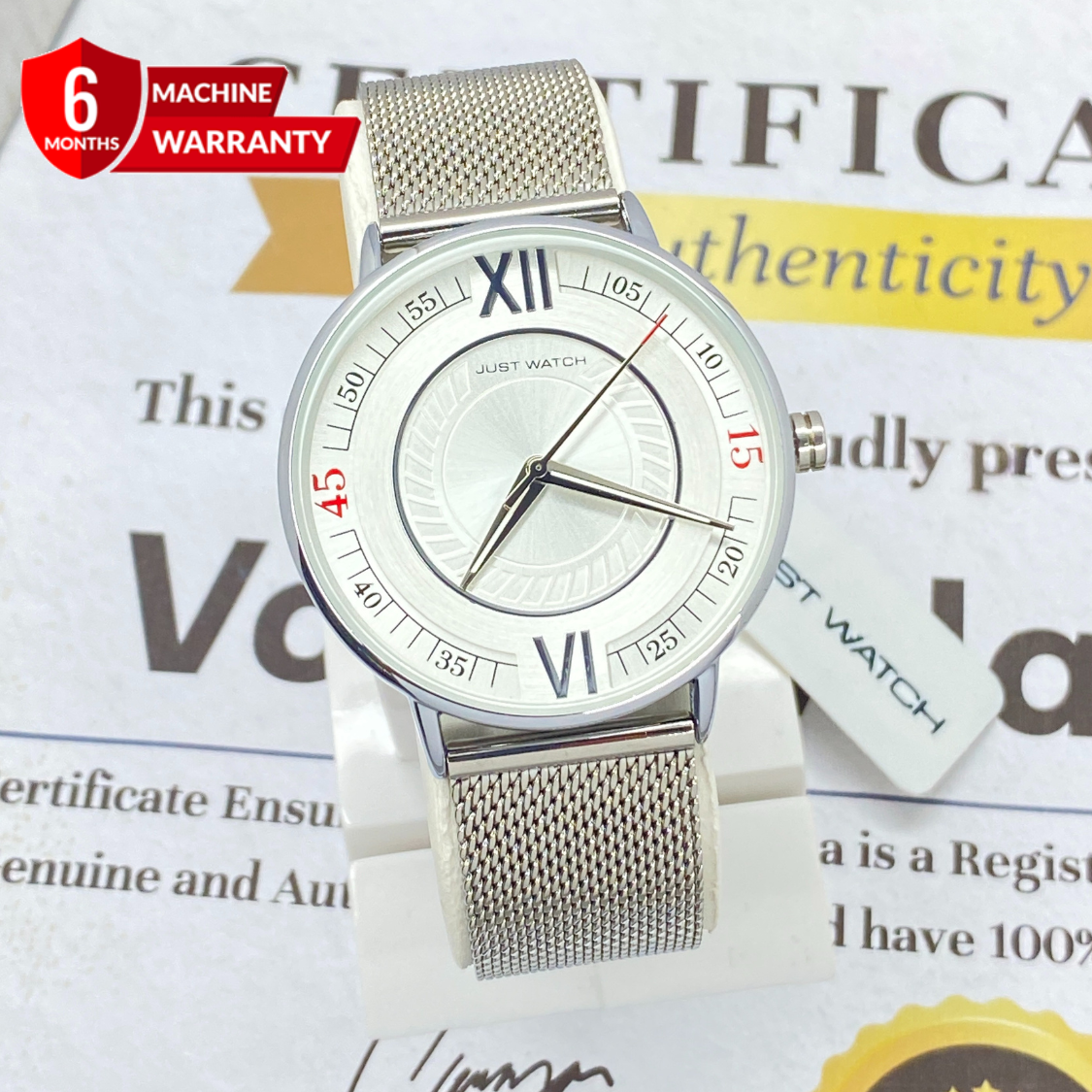 JUST WATCH Analog Display Stainless Steel Made Chain Watch For Men