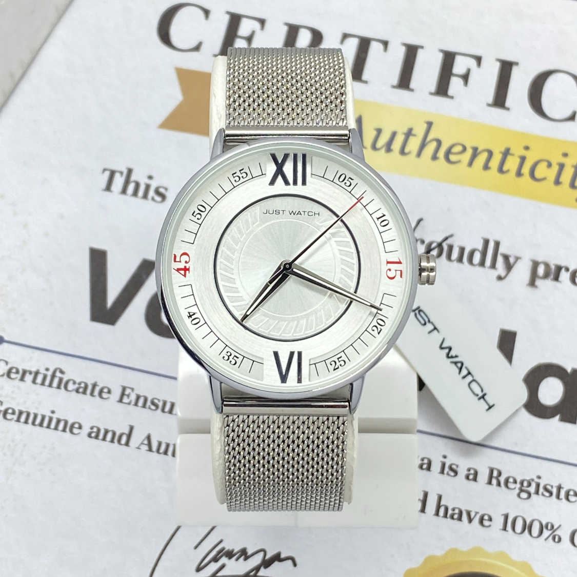 JUST WATCH Analog Display Stainless Steel Made Chain Watch For Men