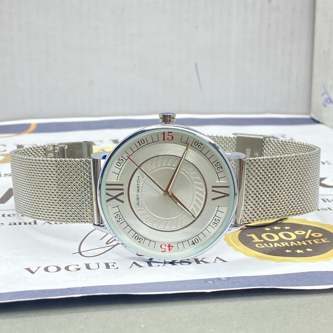 JUST WATCH Analog Display Stainless Steel Made Chain Watch For Men