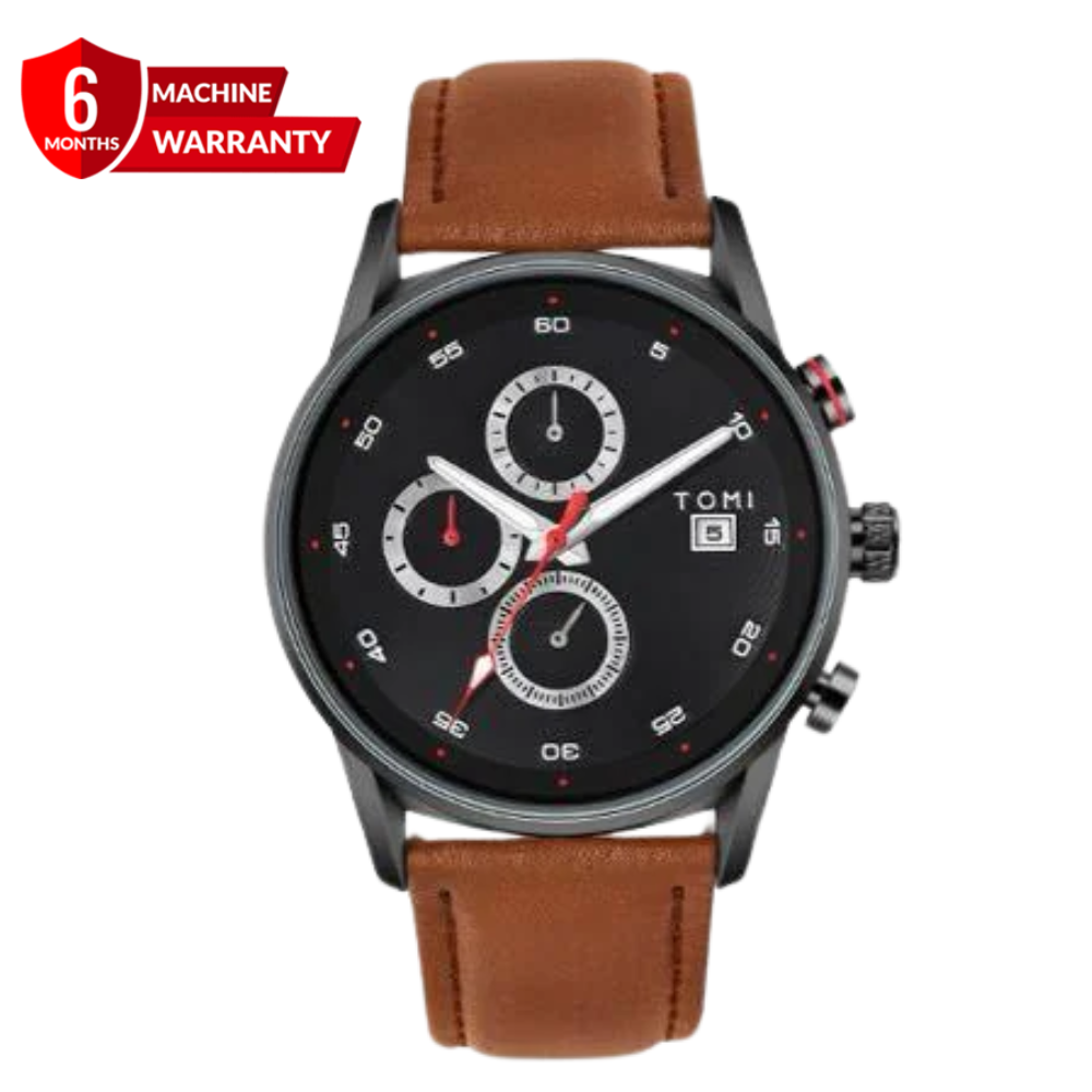 TOMI T-601 S6 Series Chronograph Business Watch With Cufflinks & Tie Pin For Men