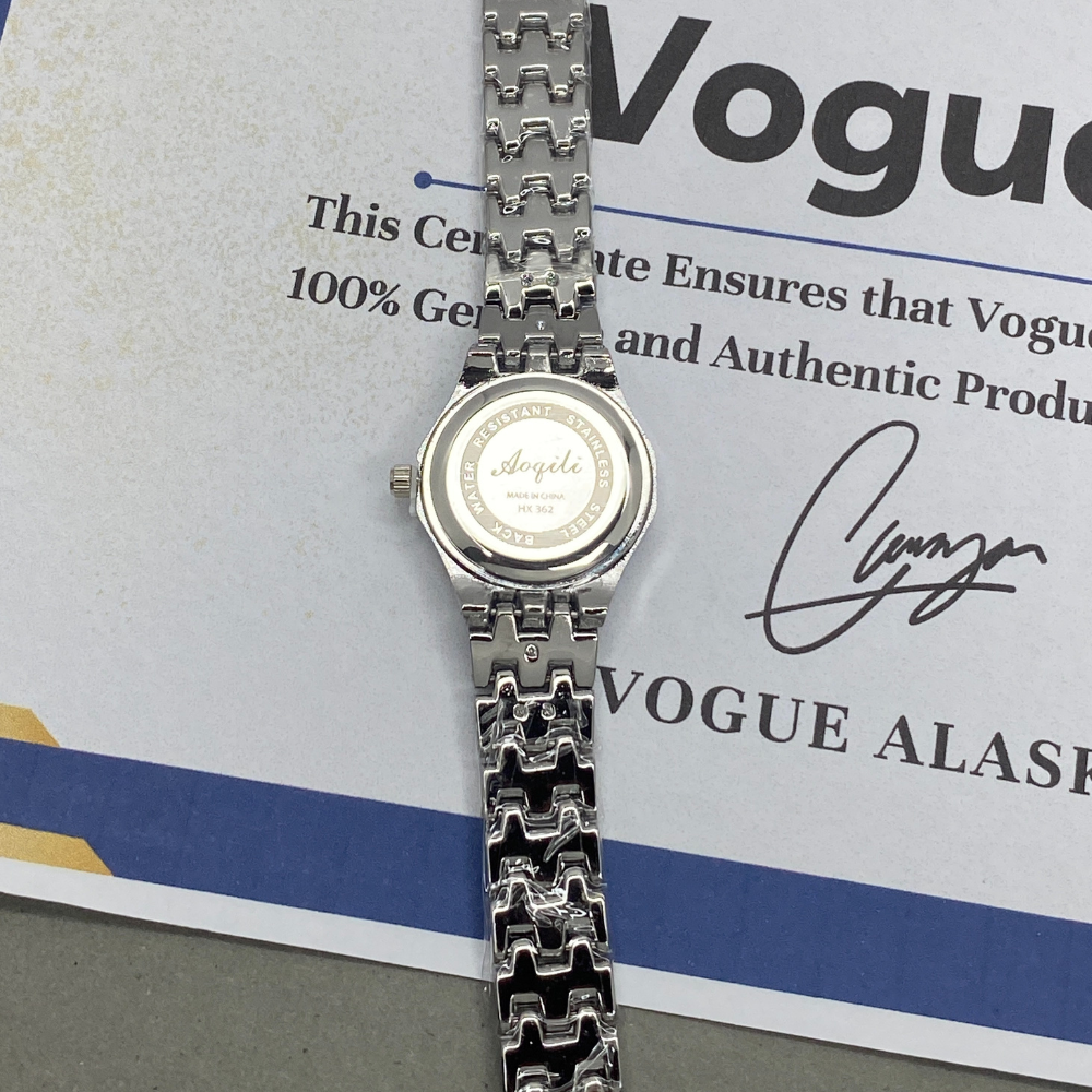 AOQILI Octagonal Dial Ladies Luxury Stainless Steel Watch - Perfect Gift For Her