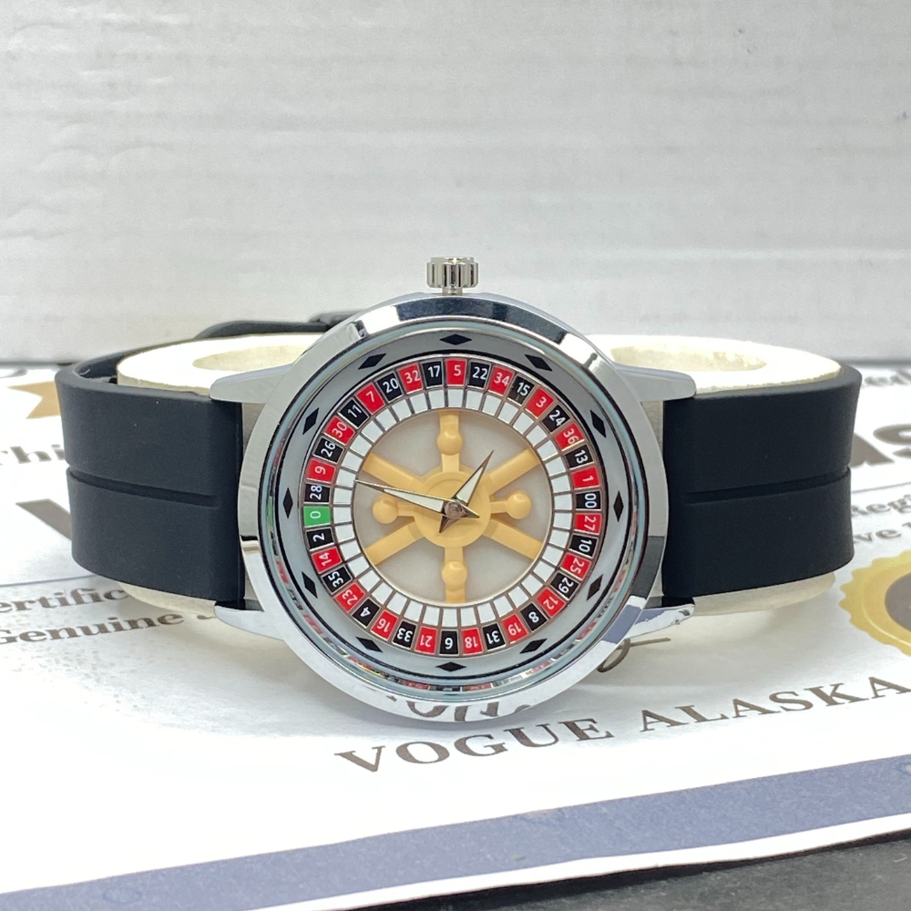 Heyri Caseno Design Rotatory Dial Watch with Silicon Straps & Magnetic Lock