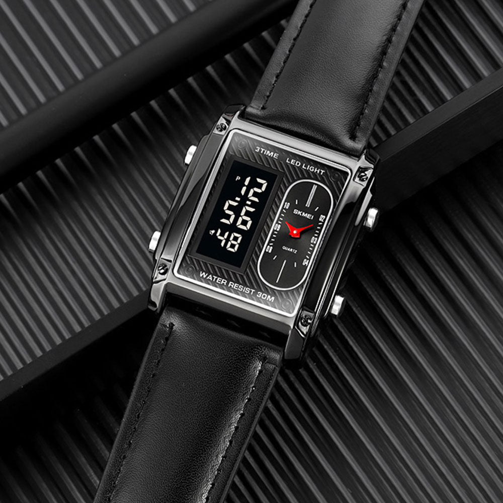 SKMEI 1868 Dual Time Straps Watch