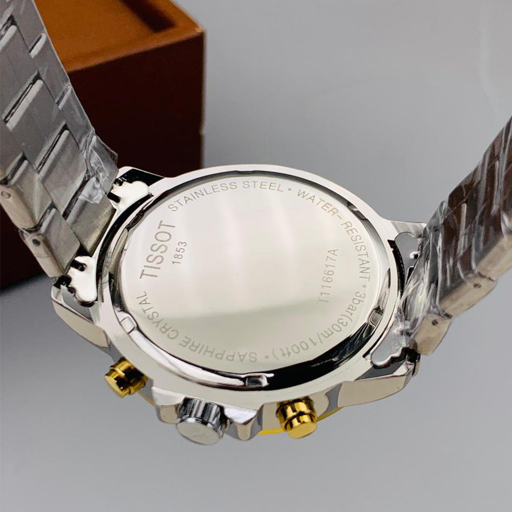 Tis-Chronograph Stainless Steel Chain Men's Watch