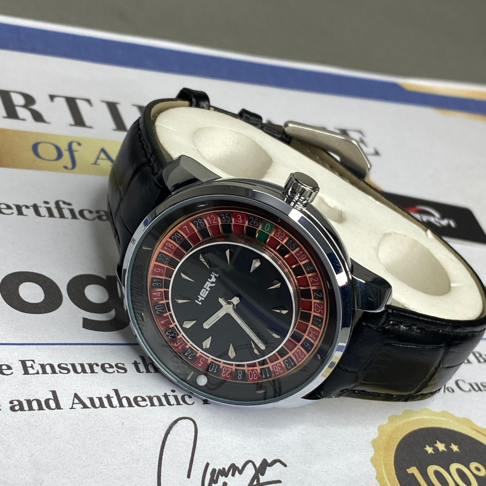 HERYI Roulette Tourbillon Watch for Men – Caseno Design with Durable Straps