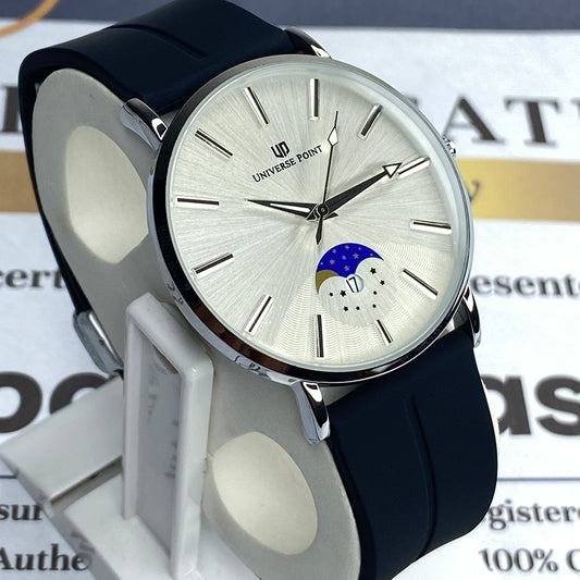 Universe Point Magnetic Lock & Silicone Rubber Straps Wrist Watch