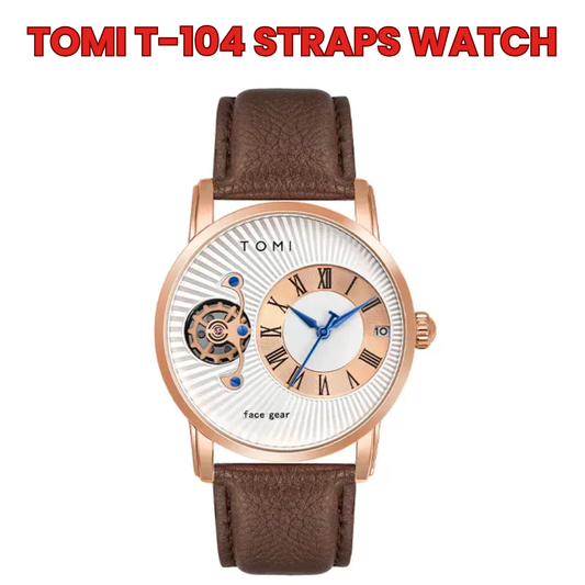 TOMI T-104 Face Gear Dual Strap Luxury Analog Watch For Men
