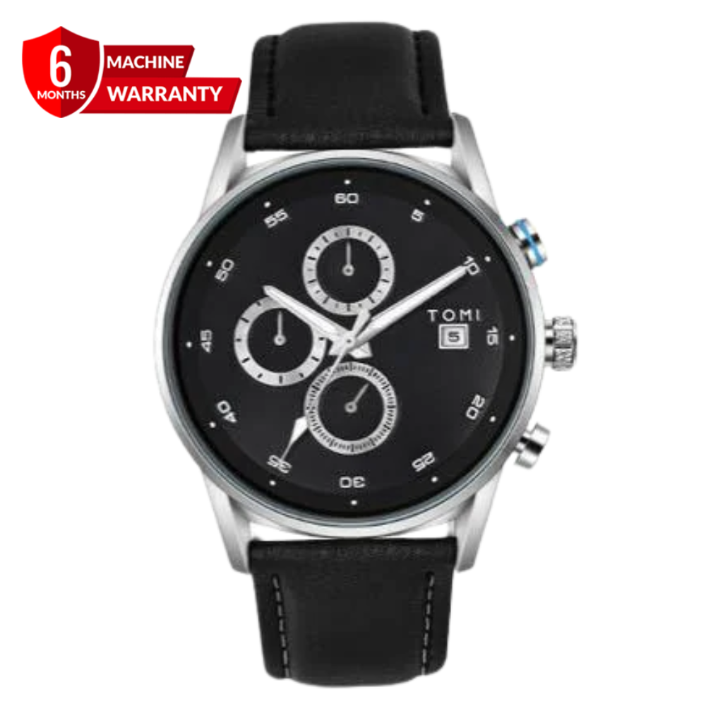 TOMI T-601 S6 Series Chronograph Business Watch With Cufflinks & Tie Pin For Men