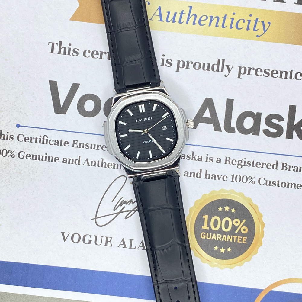 CASIRUI Analog Time Durable Straps Watch For Men With Date Display
