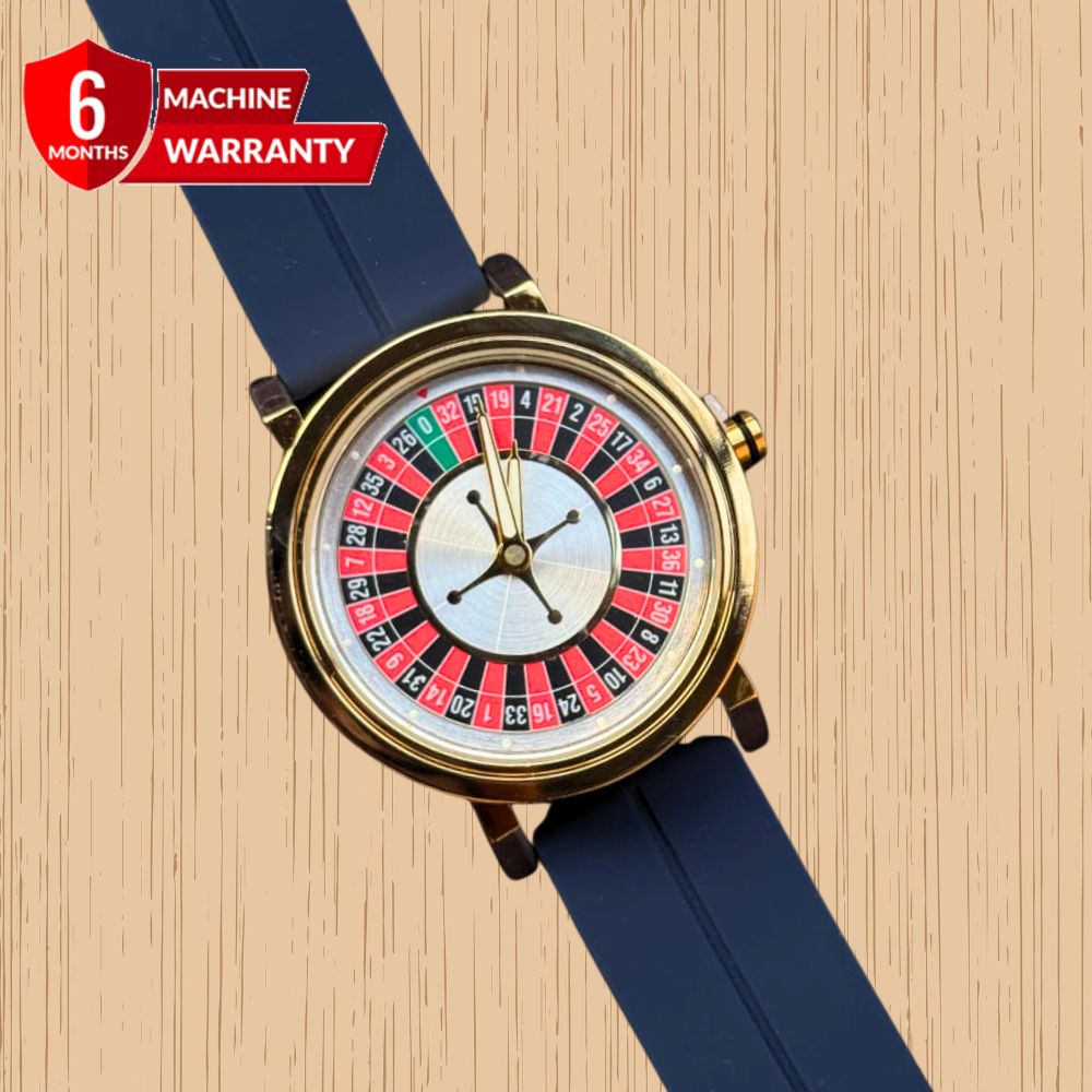 Rotatory Dial - Magnetic Lock & Silicone Rubber Straps Watch For Men