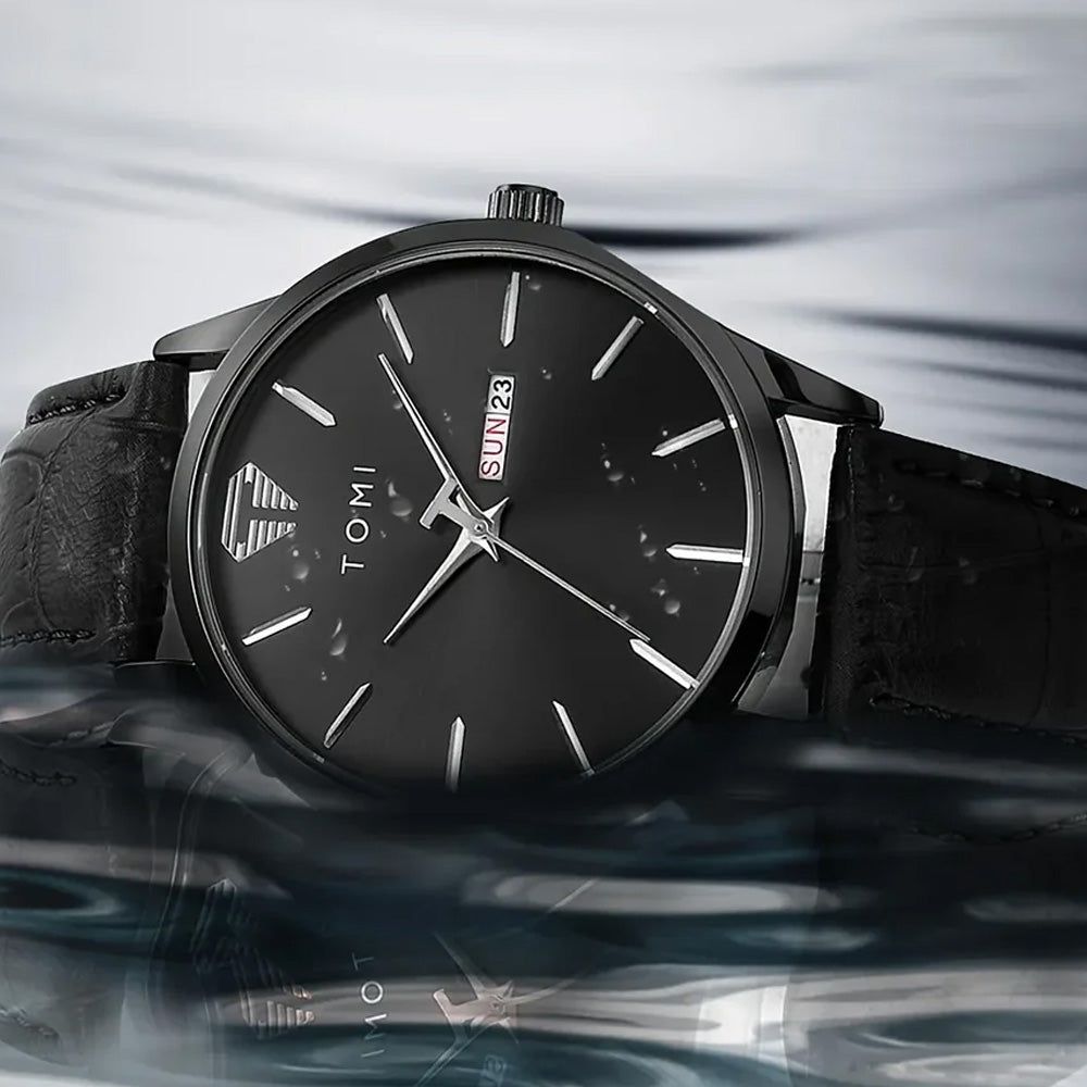 TOMI T-045 Orignal Men's Watch Date & Day Quartz Straps Watch