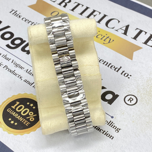RLX Oyster Perpetual Analog Quartz Movement Chain Watch With Date Display