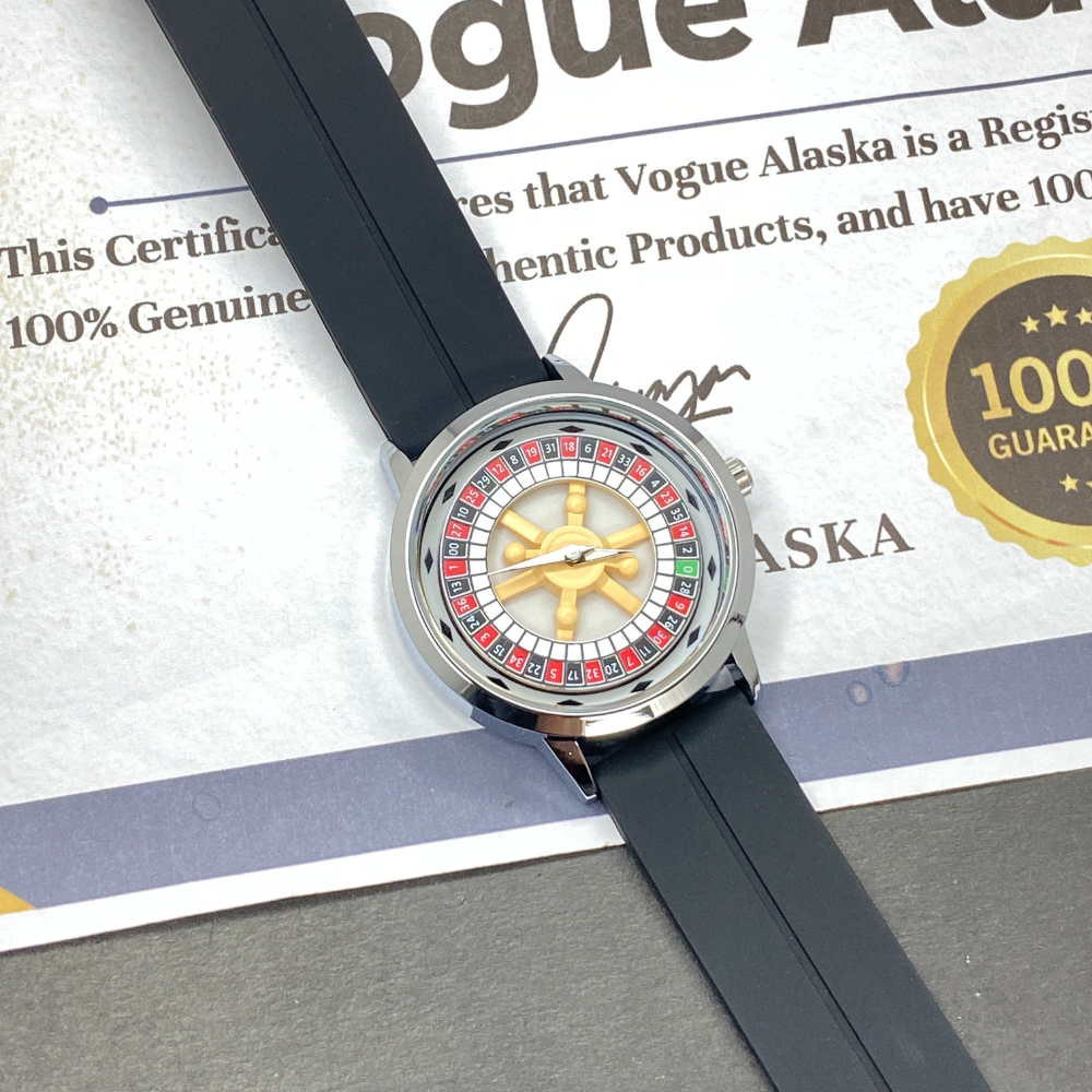 Heyri Caseno Design Rotatory Dial Watch with Silicon Straps & Magnetic Lock