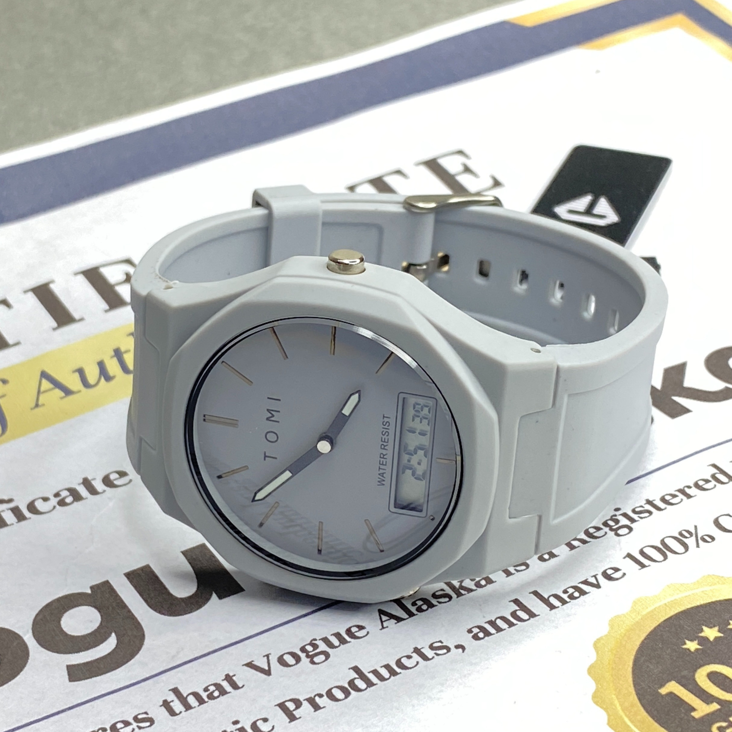 Tomi T-238 Dual Time Men’s Watch – Analog & Digital Display